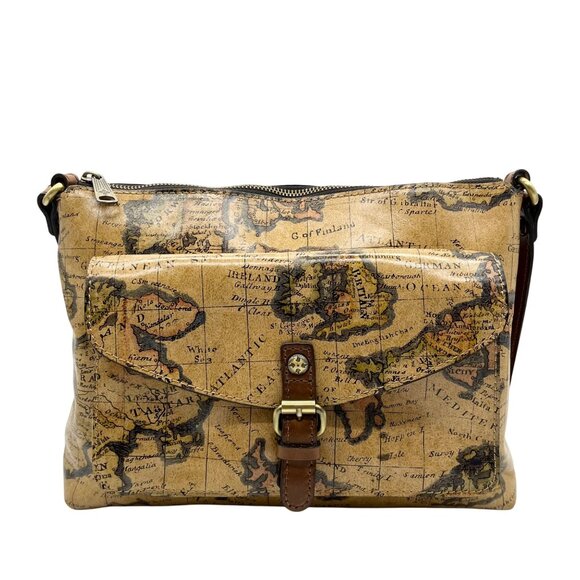 Patricia Nash European Mapprint Kirby Crossbody Bag - Picture 1 of 12